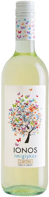 Вино Cavino Ionos Imiglykos White біле н/сол 0,75 л 11,5%